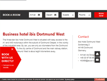 Tablet Screenshot of hotel-dortmund.com